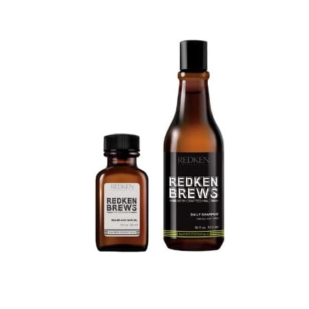 Kit Redken Brews Daily Shampoo + Beard Oil