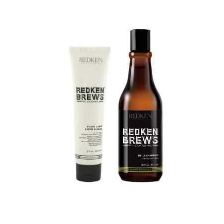 Redken Brews Daily shampoo + Shave Cream