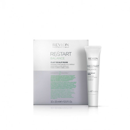 Revlon - Restart Balance Clay Scalp Mask 10 x 15 ml